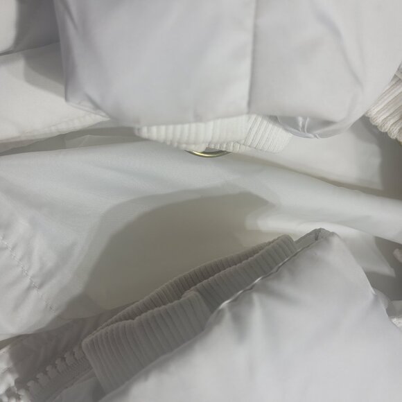 Espirit White Long Puffer Down Filled Ladies Winter Coat with Removable Hood - Picture 13 of 16